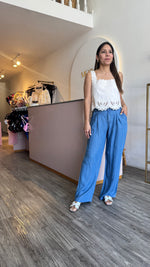 Cargar imagen en el visor de la galería, Pantalón Ancho Azul
