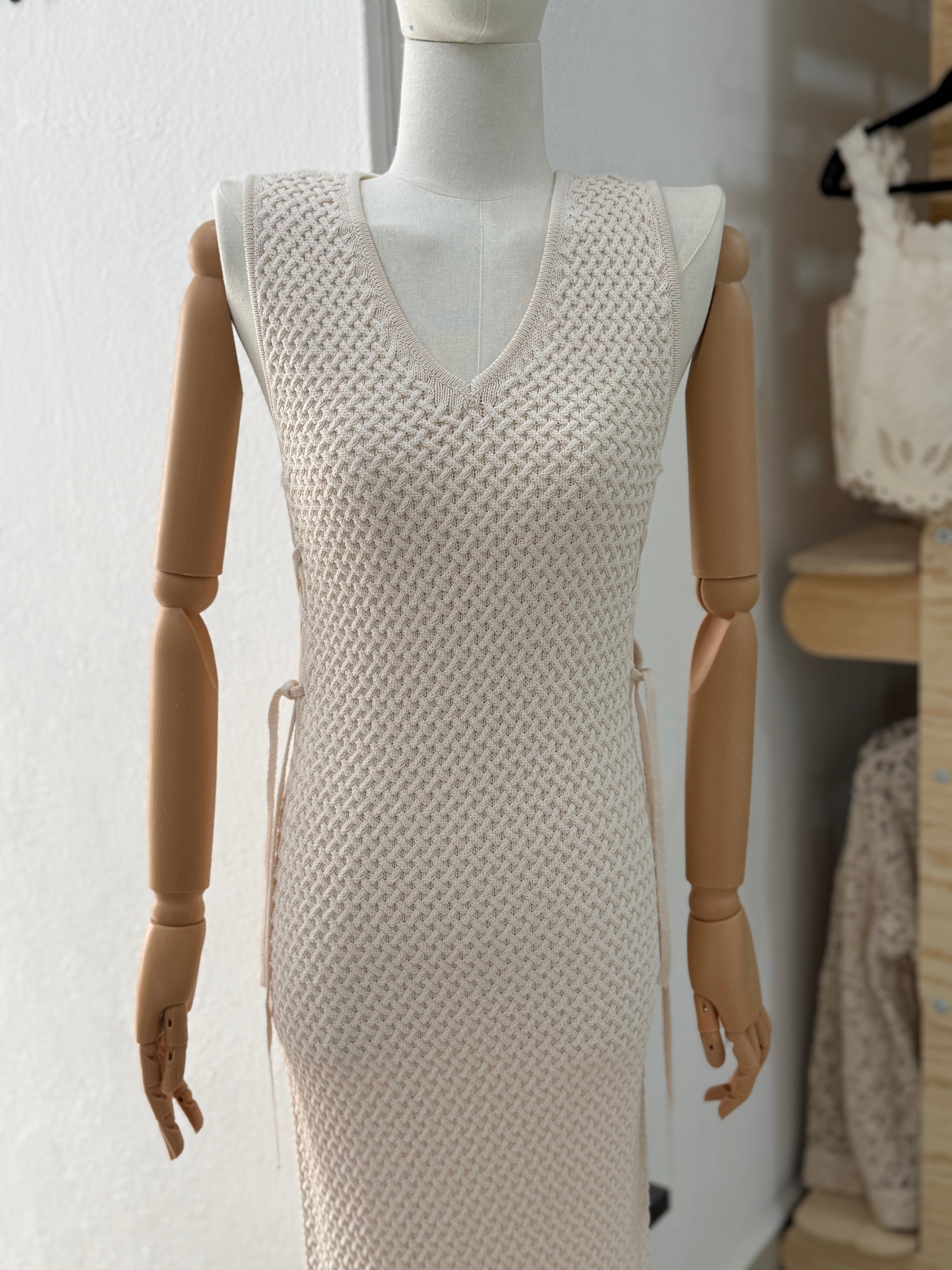 Vestido Lazos Laterales