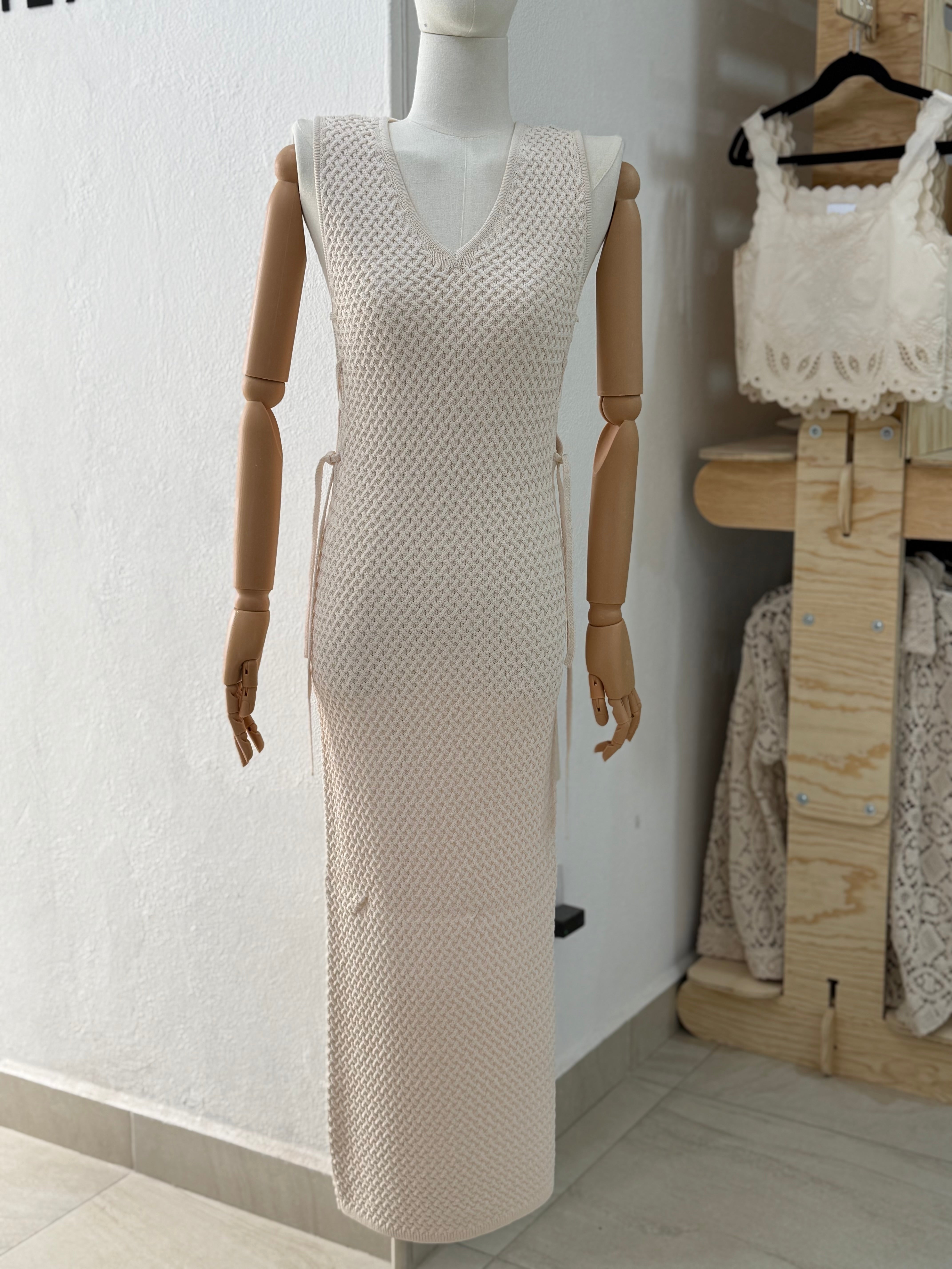 Vestido Lazos Laterales