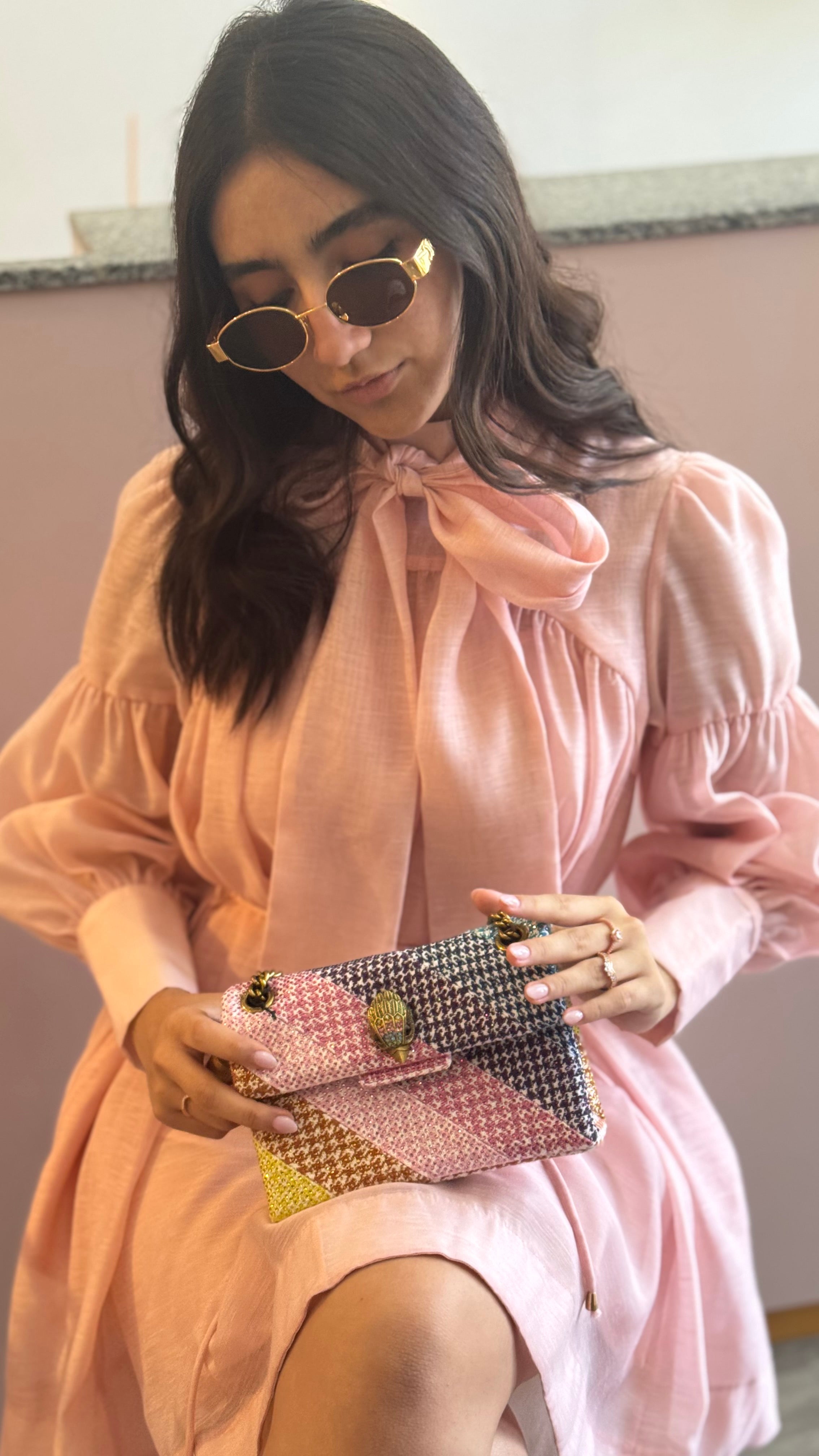 Vestido Moño Rosa