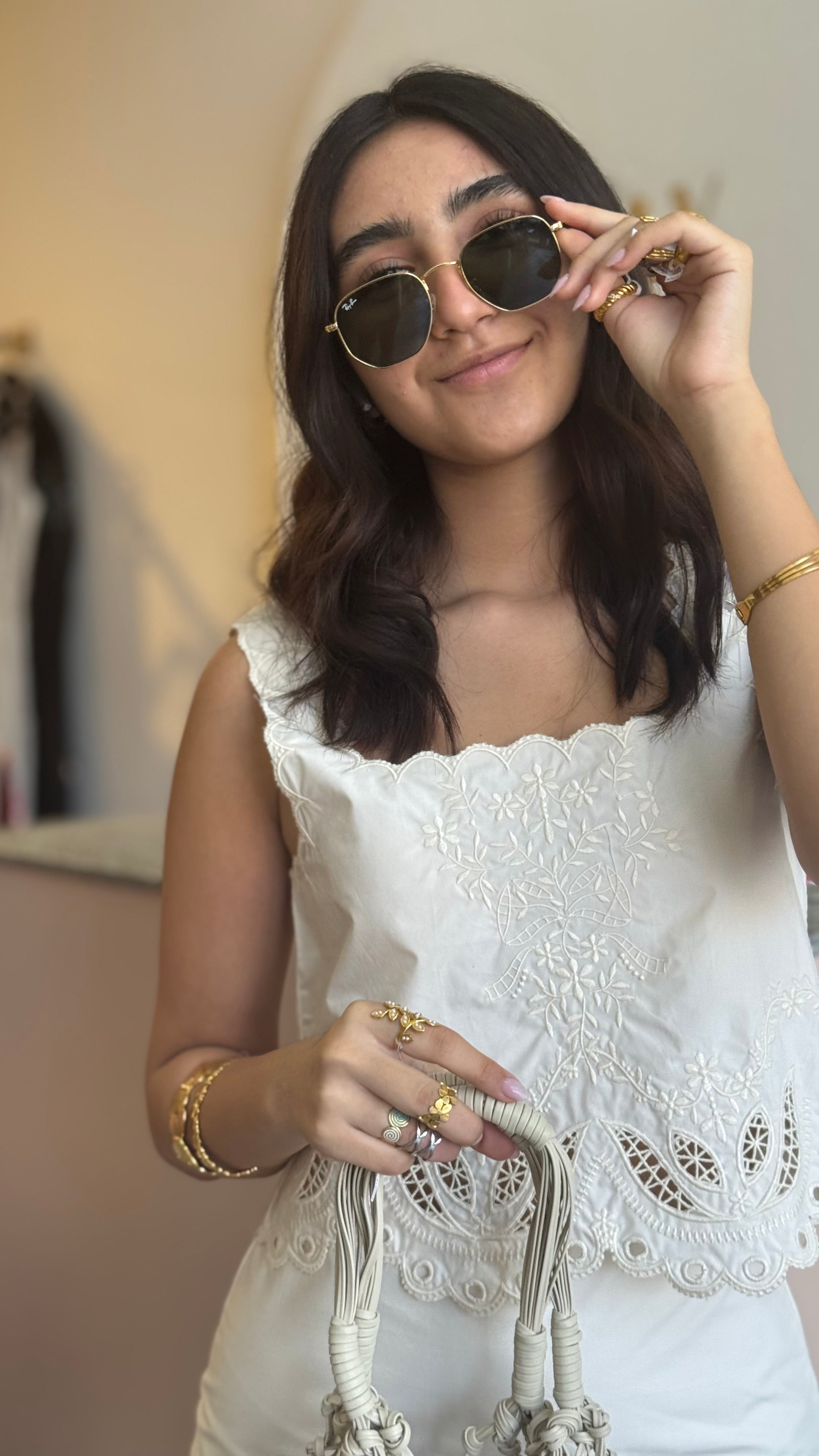 Top Crop Bordado