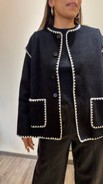 Cargar imagen en el visor de la galería, Blazer Tacto Suave Negro
