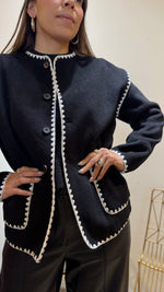 Cargar imagen en el visor de la galería, Blazer Tacto Suave Negro
