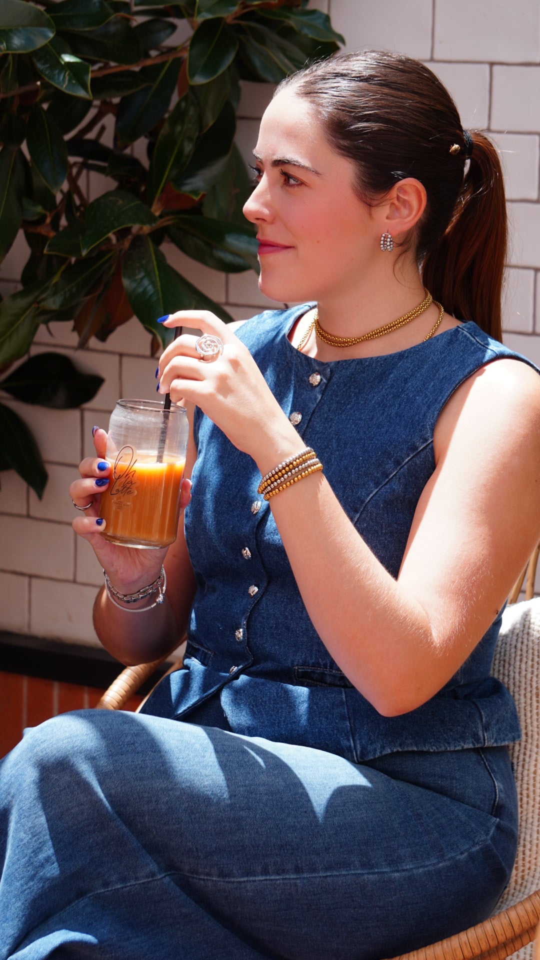 Pantalón Ancho Denim