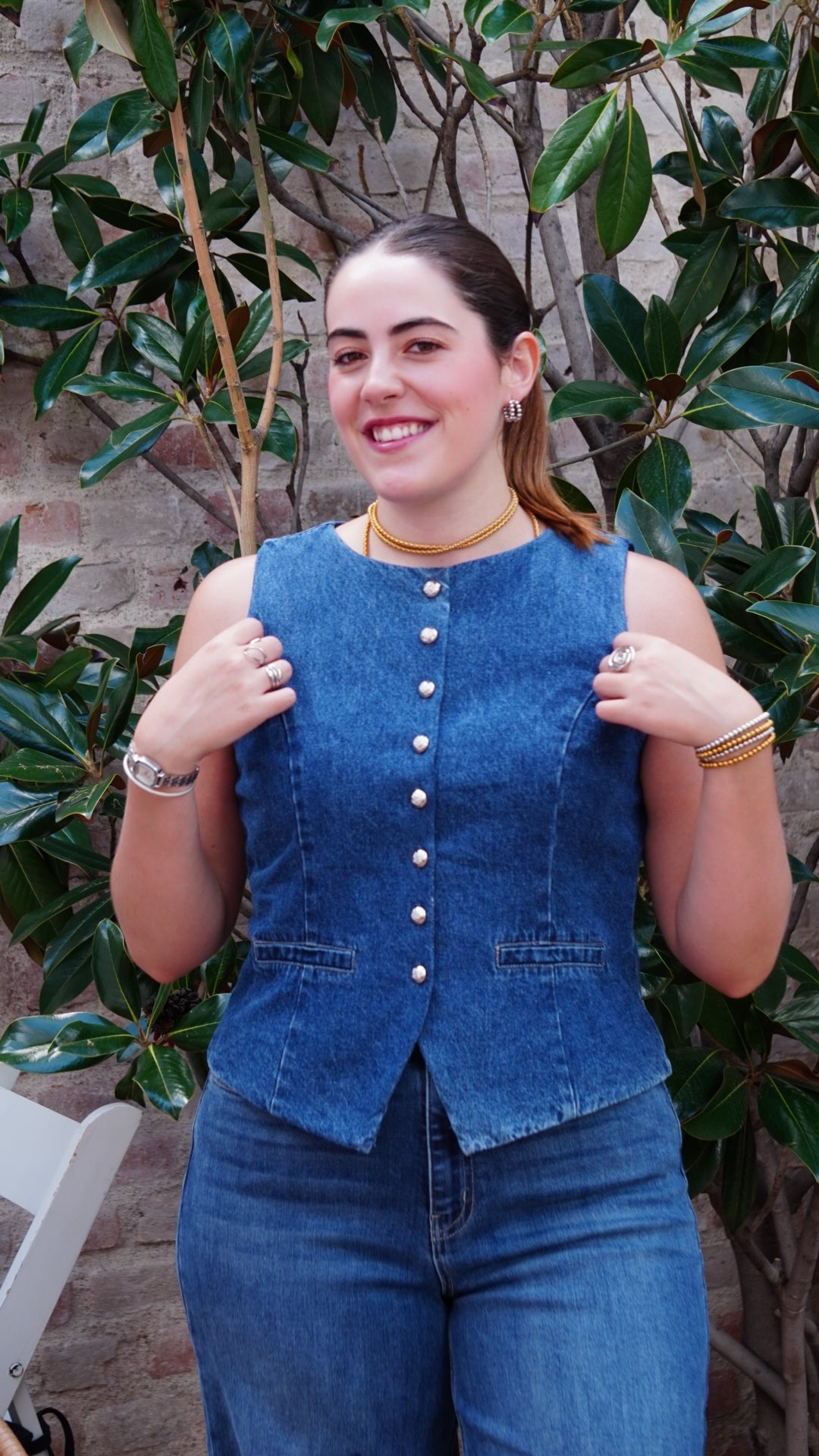 Pantalón Ancho Denim