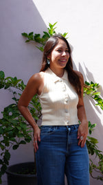 Cargar imagen en el visor de la galería, Top Polo Butter Yellow
